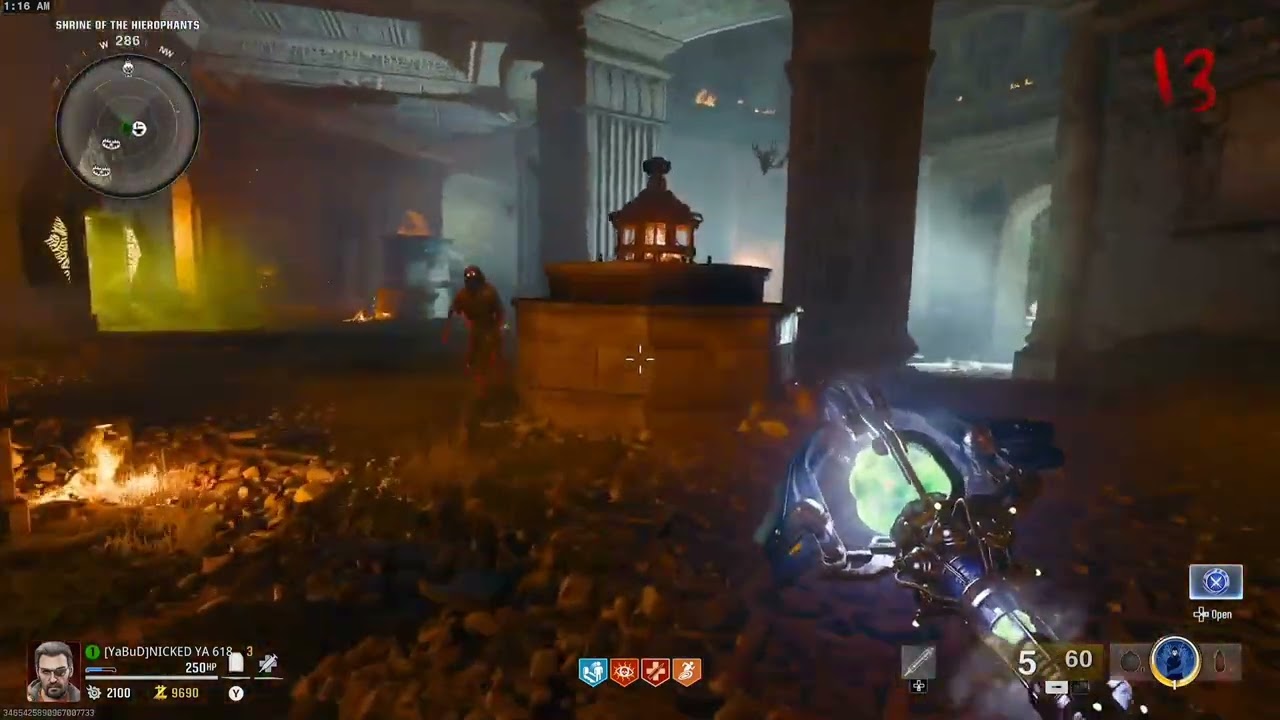 BO6 Zombies The Tomb Freeze 3 Aether Lanterns (1st step Staff of Ice upgrade)