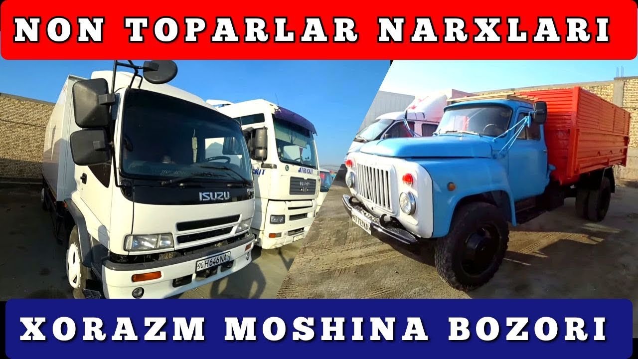 Non topar mashinalar narxi Xorazm mashina bozori