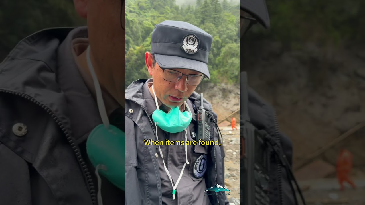 Personal Belongings Recovered as Search Continues in Gyirong Mudslide Area