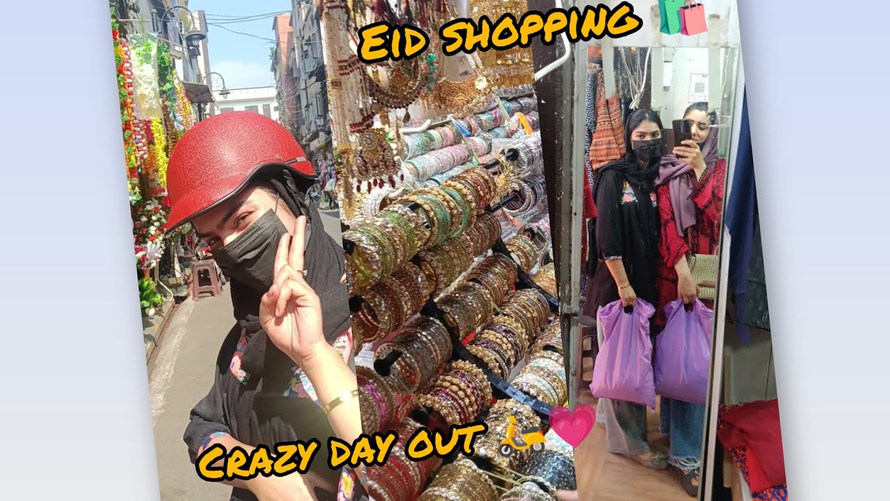 Eid shopping 🛍️ crazy day out with Mehvish 🛵💗#vlog 