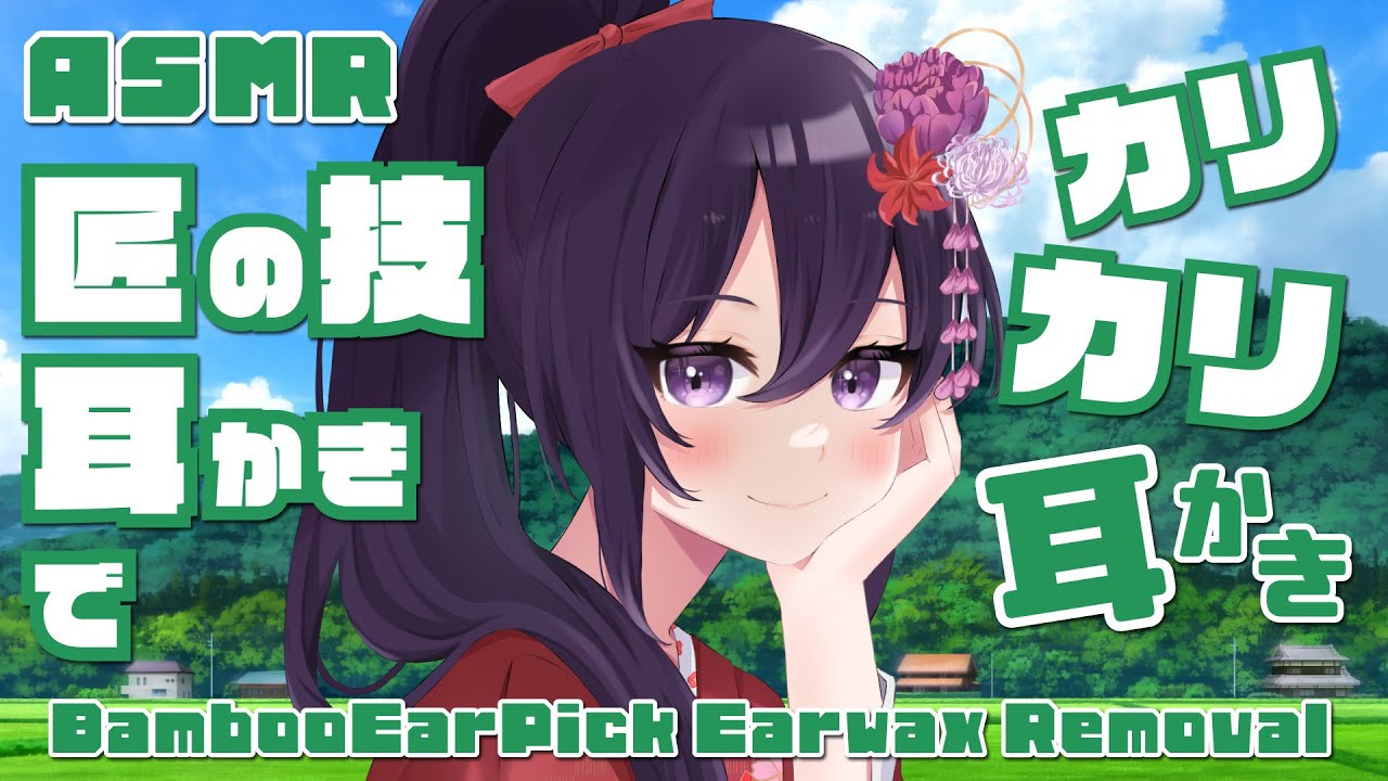 【ASMR/睡眠導入】匠の技耳かきでカリカリ耳かき/BambooEarPickEarCleaninig#57【村瀬巴/Binaural】