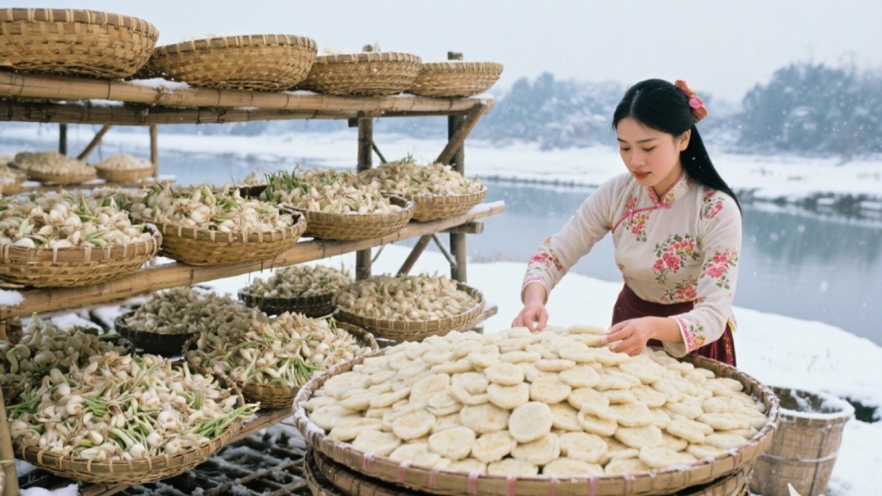 Sabor a Primavera: Elaborando Pasteles de Arroz con Ajos Silvestres Recién Cosechados