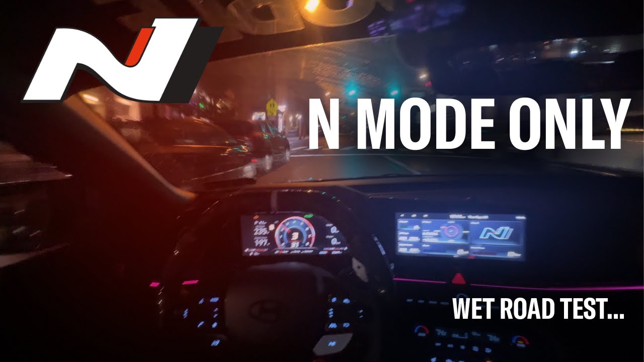 HIGHLY MODIFIED HYUNDAI ELANTRA N | POV WET NIGHT DRIVE