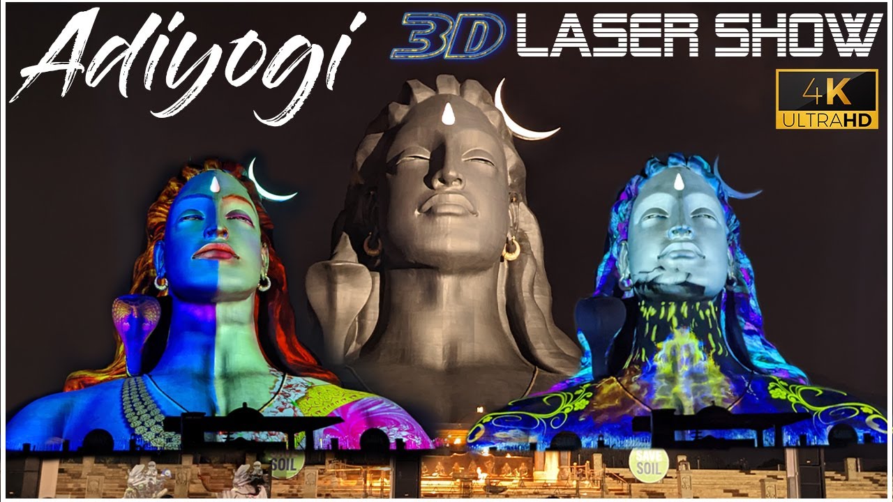 Isha Yoga Coimbatore AdiYogi 3D Laser Light Show-DIVYA DARSHAN |Coimbatore Maplai | CM