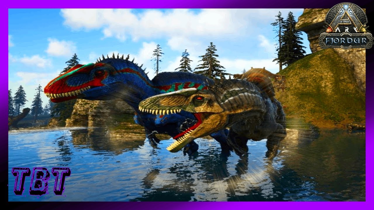 Taming A Max Level Acrocanthosaurus!  ARK Fjordur Let's Play Ep. 23