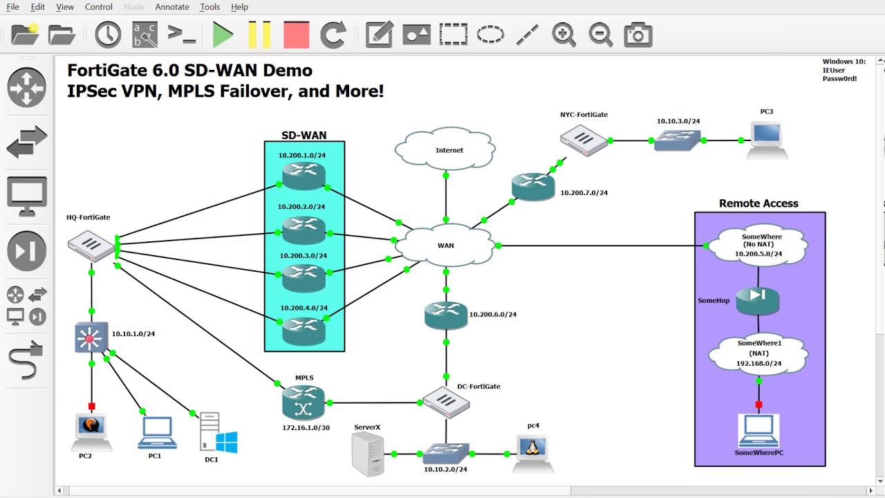 5. Adding an IPSec VPN tunnel to SD-WAN for MPLS Failover