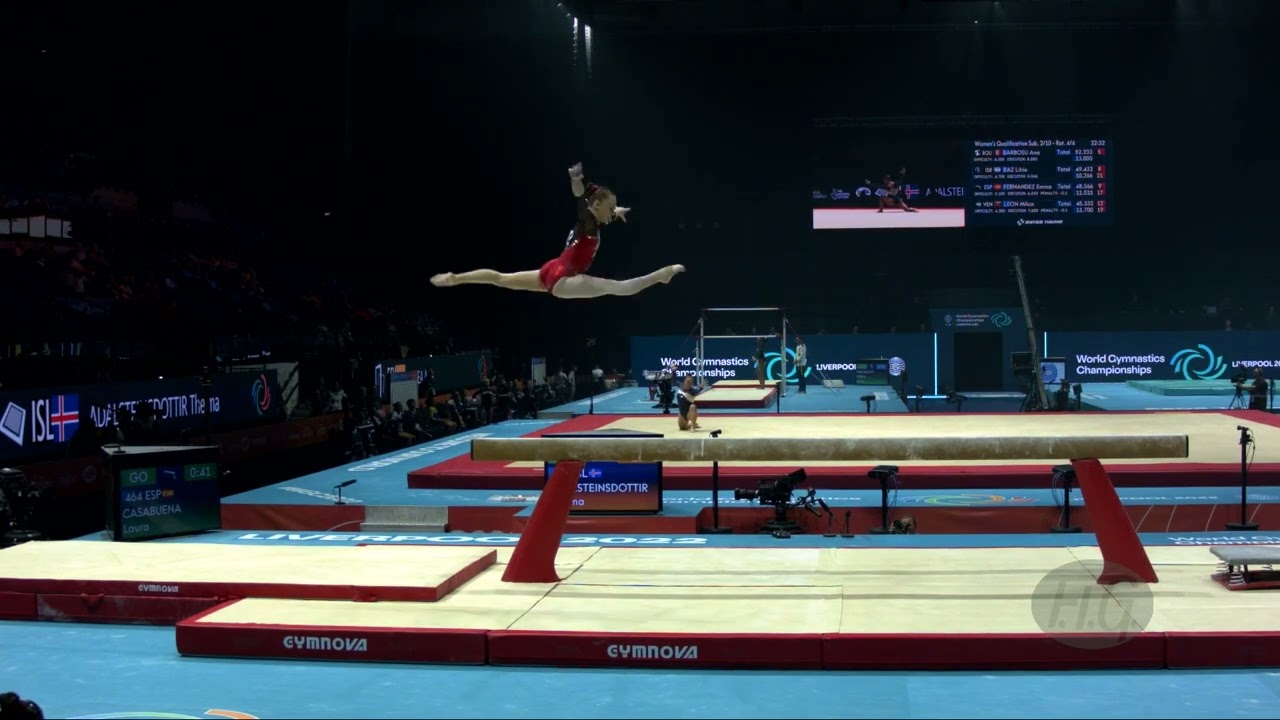 CASABUENA Laura (ESP) - 2022 Artistic Worlds, Liverpool (GBR) - Qualifications Balance Beam