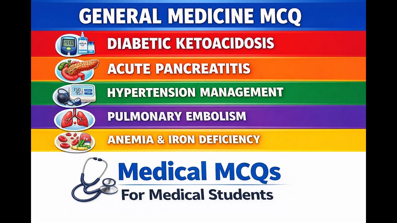 5 High-Yield General Medicine MCQs Every Medical Student Must Know | Exam-Focused Clinical Scenarios