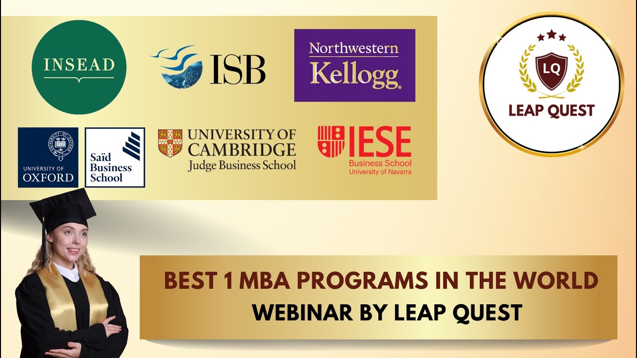Best 1-Year MBA Programs in the World 2026 | INSEAD, Oxford, Cambridge, ISB | $200K+ Salaries & ROI