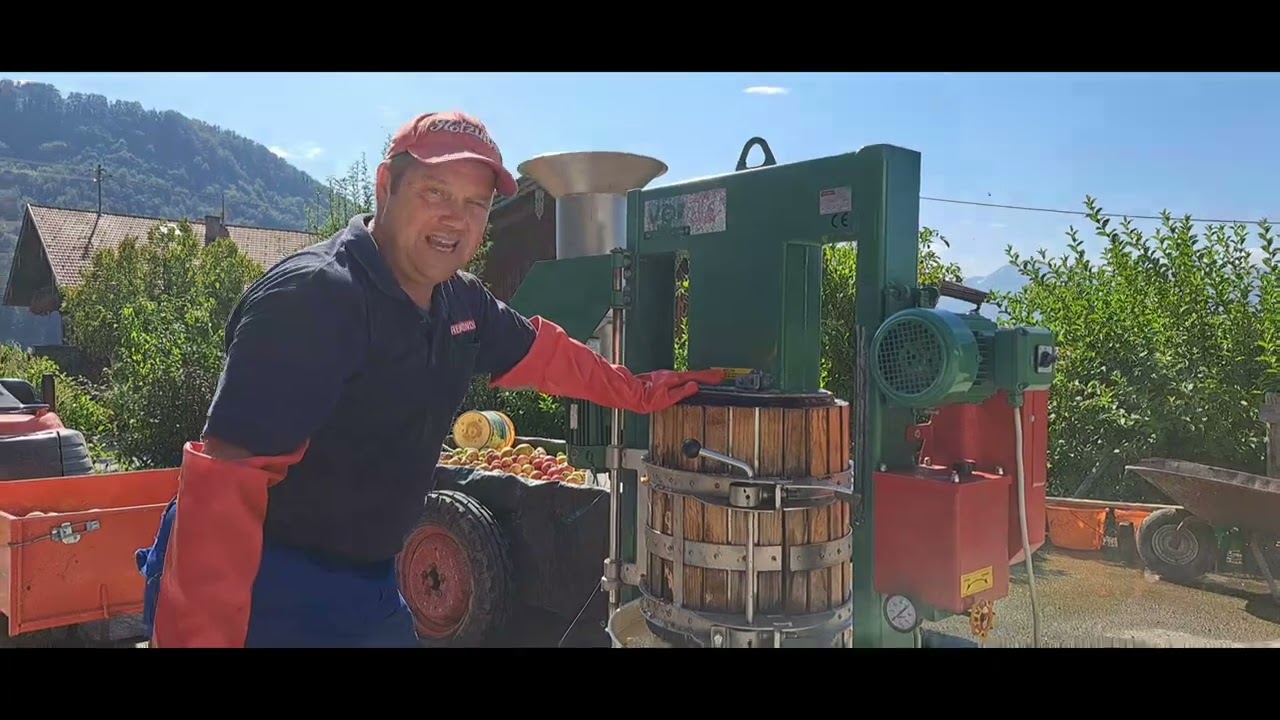Apfelsaft machen mit der Voran Apfelsaftpresse