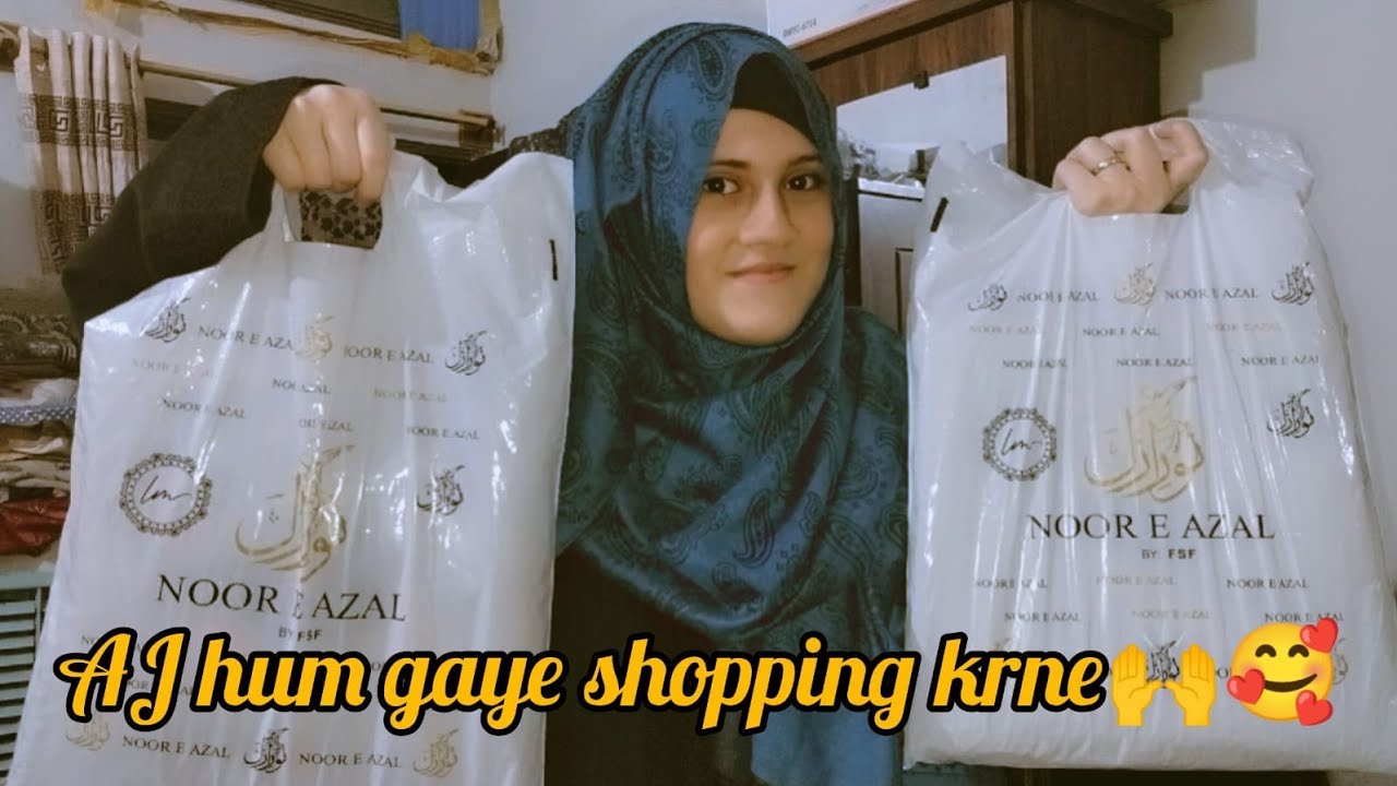 finally hum ny eid ki shoping aj karli hai   💯☺️