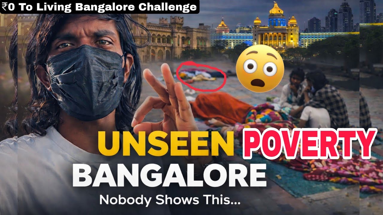 Unshown Bangalore Life 💔 | 0 RS To Living In Bangalore Challenge 😲|  ₹150 Stay | 4 Days
