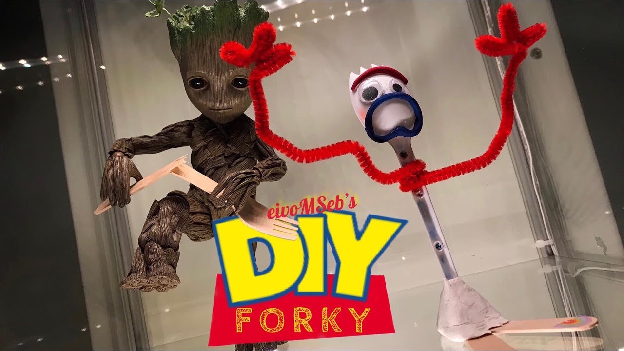 DIY Forky - Toy Story 4 - Make Your Own Forky / Fourchette !