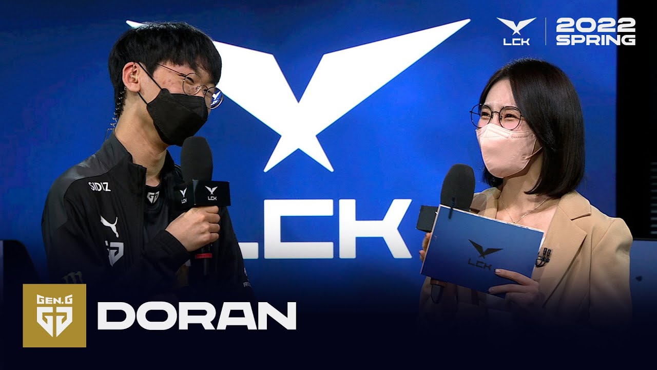 Doran 인터뷰 | 젠지 vs. 한화생명 | 01.22 | 2022 LCK 스프링 스플릿