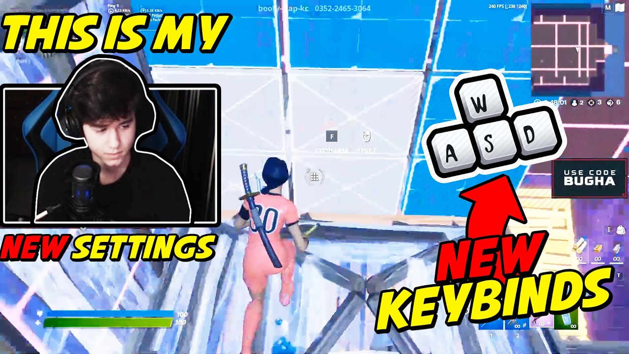 Bugha Changes His binds For The First Time Ever & SHOWS His NEW Updated Settings