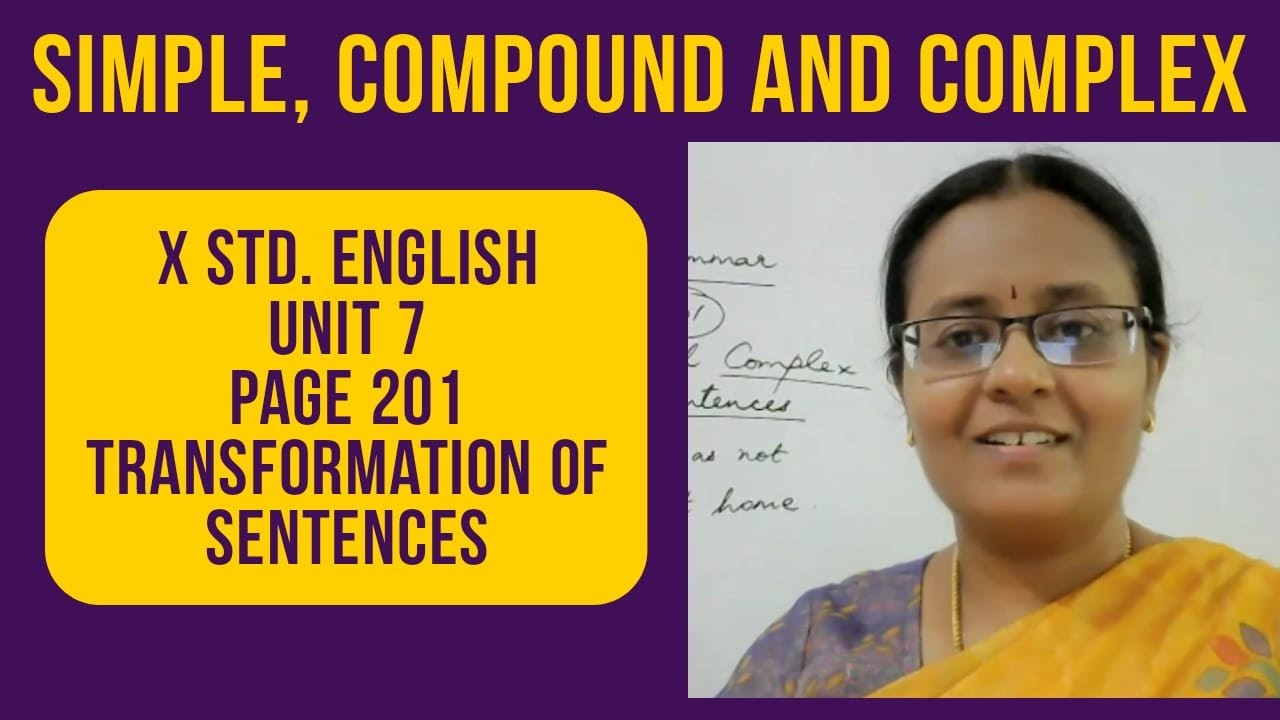 X STD. ENGLISH GRAMMAR | Simple, Compound and Complex | Transformation | TNPSC Group 2 English