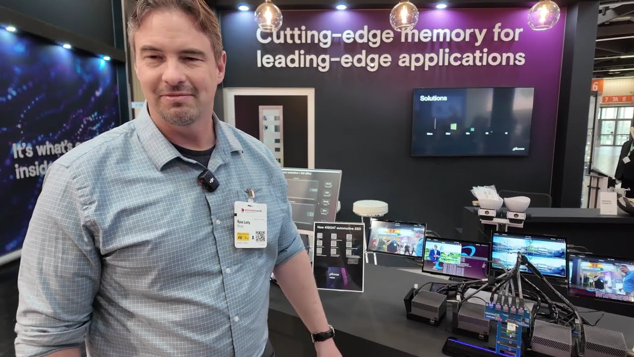 Micron Quad Port SSD Demo at Embedded World