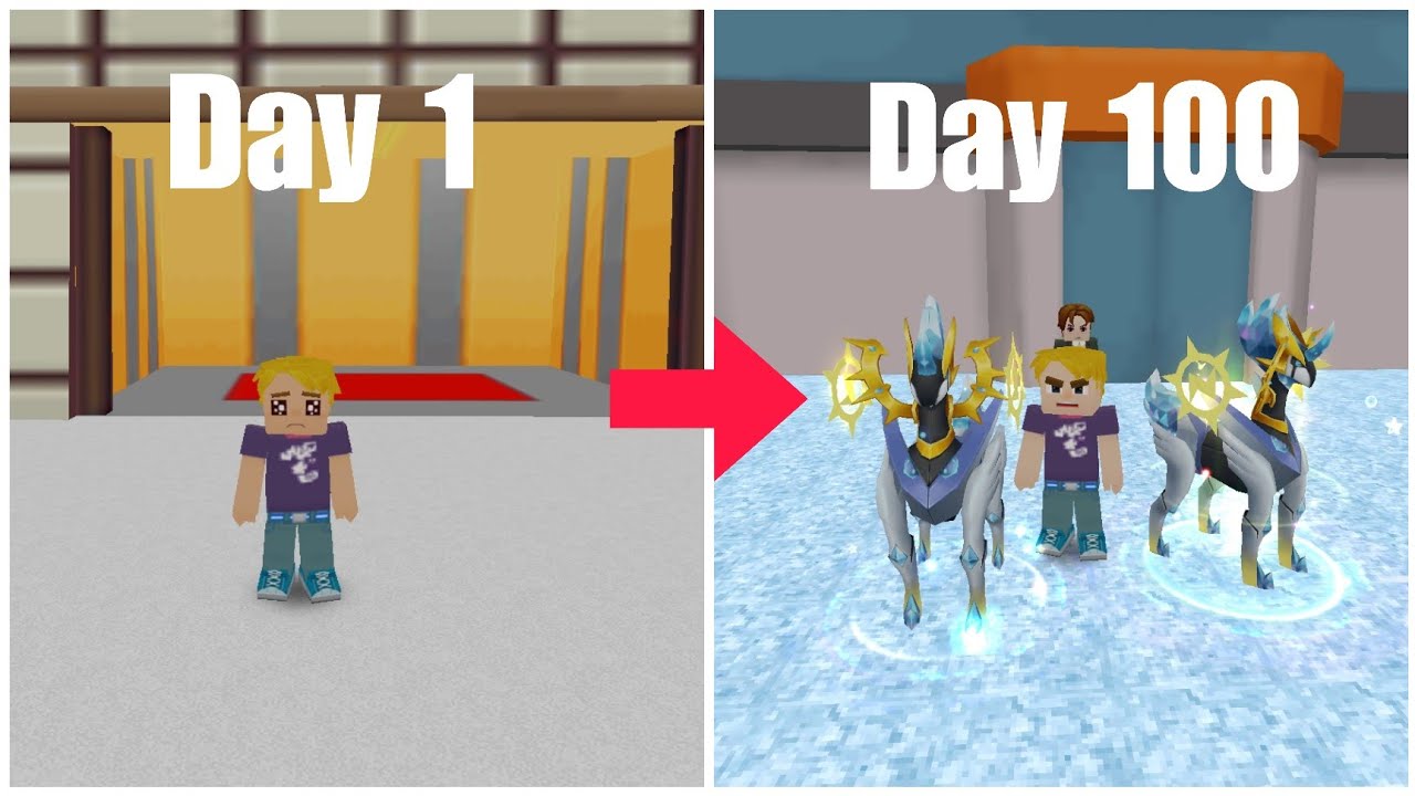 I SURVIVED 100 DAYS IN TRAINER ARENA #2 | BLOCKMANGO TRAINER ARENA | @Feroxyyy.03