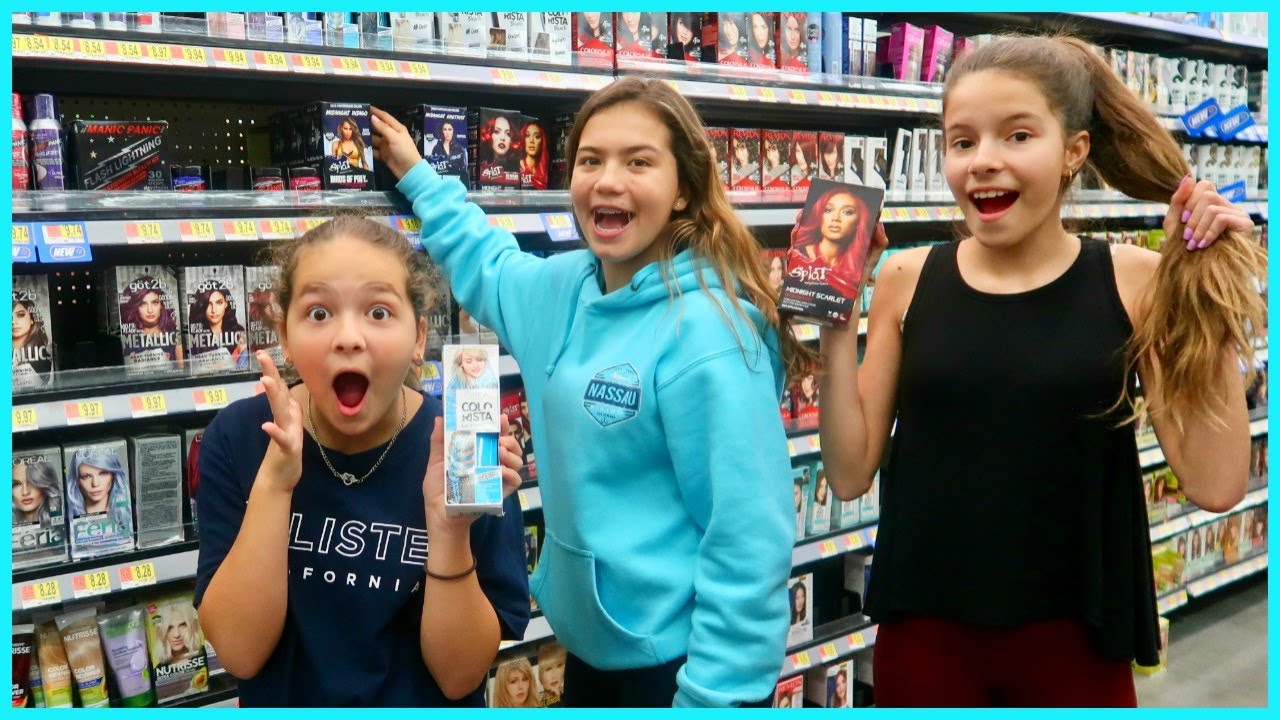 DYING OUR HAIR ( PINK / RED / BLUE ) DURING QUARANTINE | SISTER FOREVER