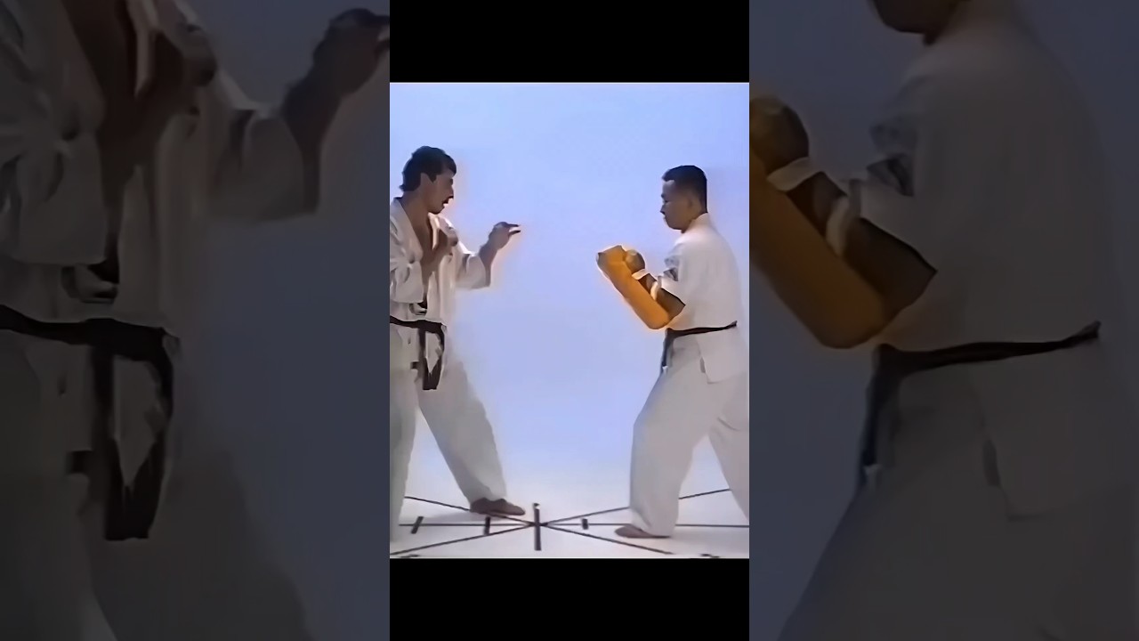 Andy Hug's devastating kicking combo (Kyokushin karate legend)🥋