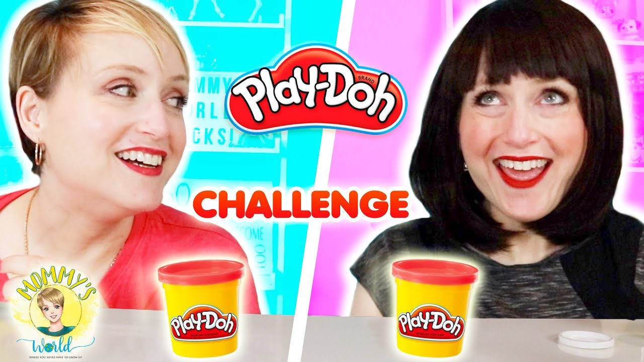 Twin Sister Makeovers with Play Doh a Mommy vs. Mean Mommy Challenge