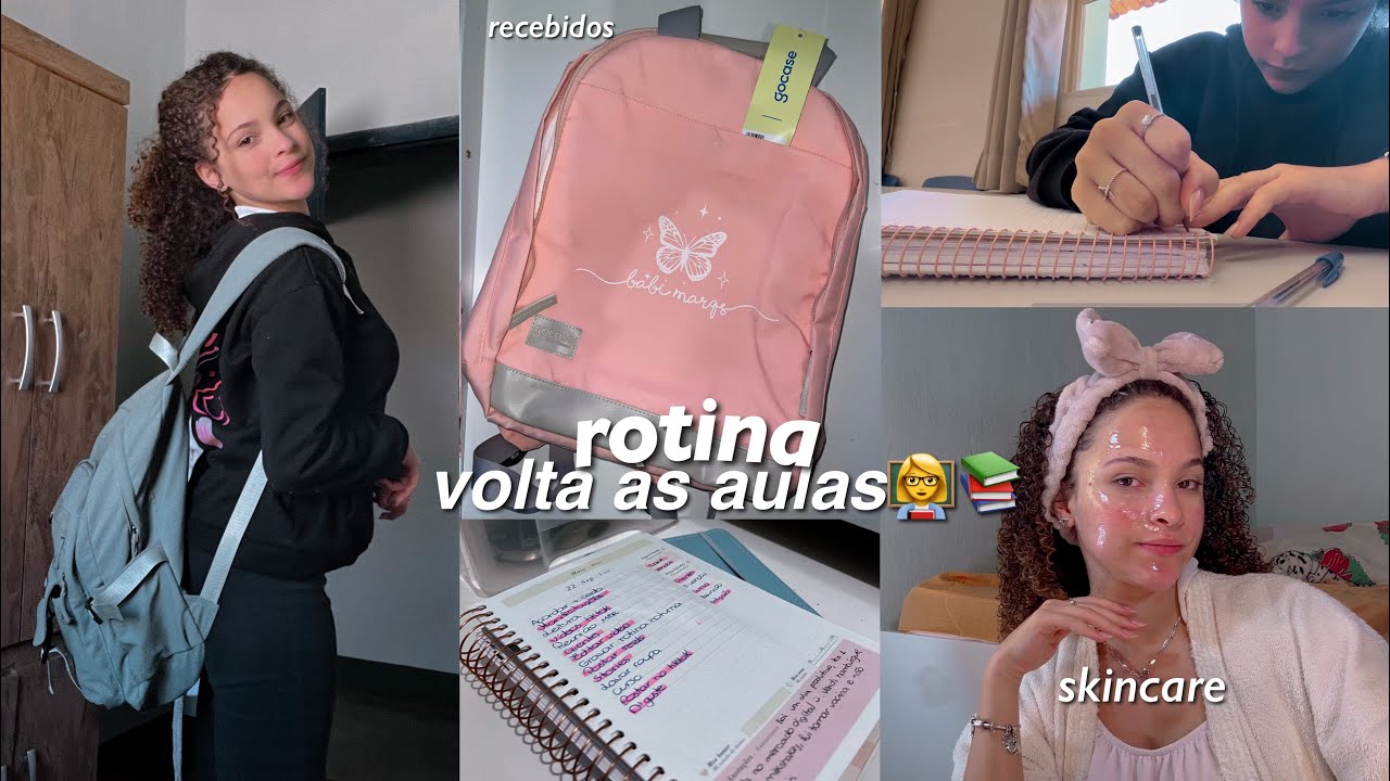 minha rotina volta às aulas | skincare, material escolar, recebidos...