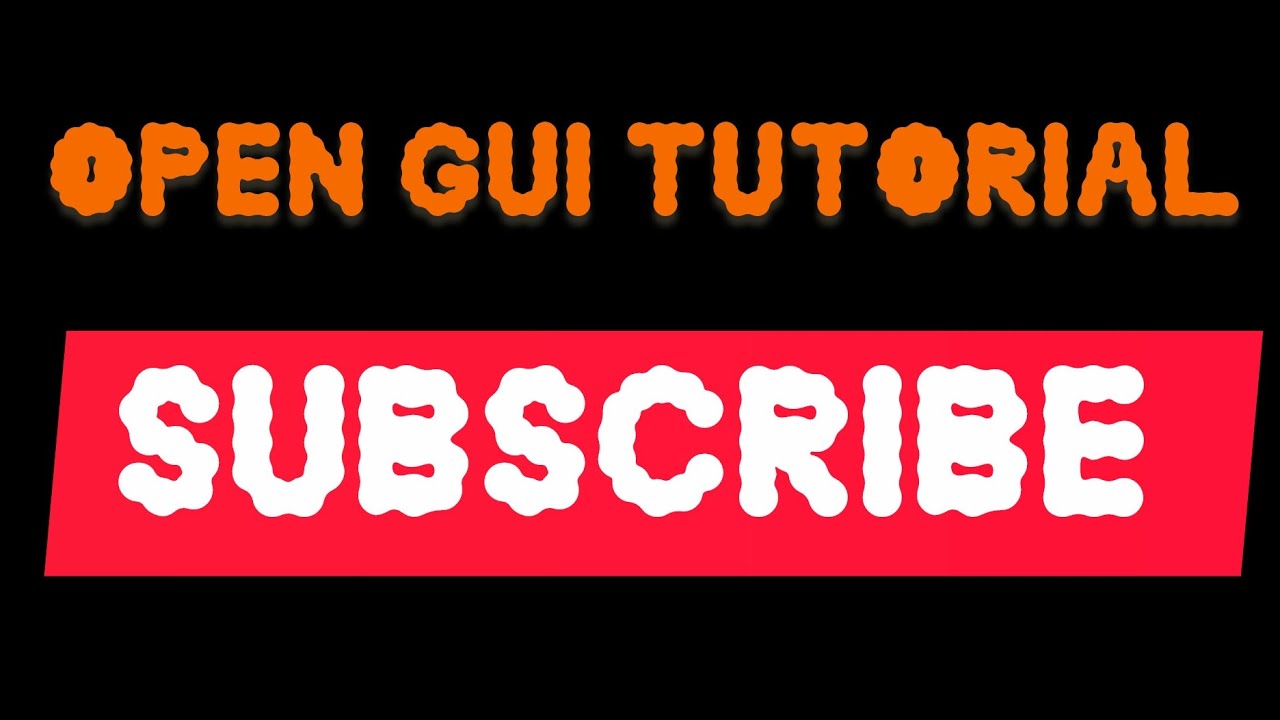 Open Gui Tutorial l Studio lite tutorial 