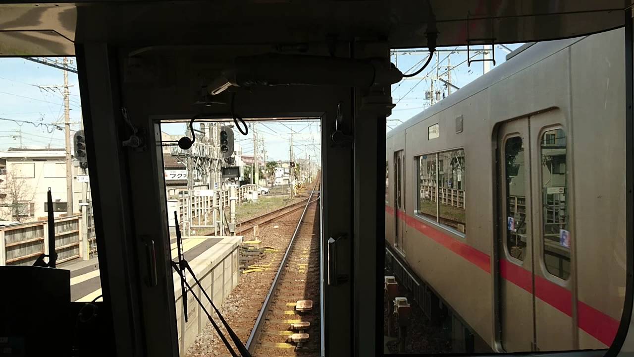 【名鉄】特急須ヶ口行き前後駅に急病人対応臨時停車～発車まで【HD】