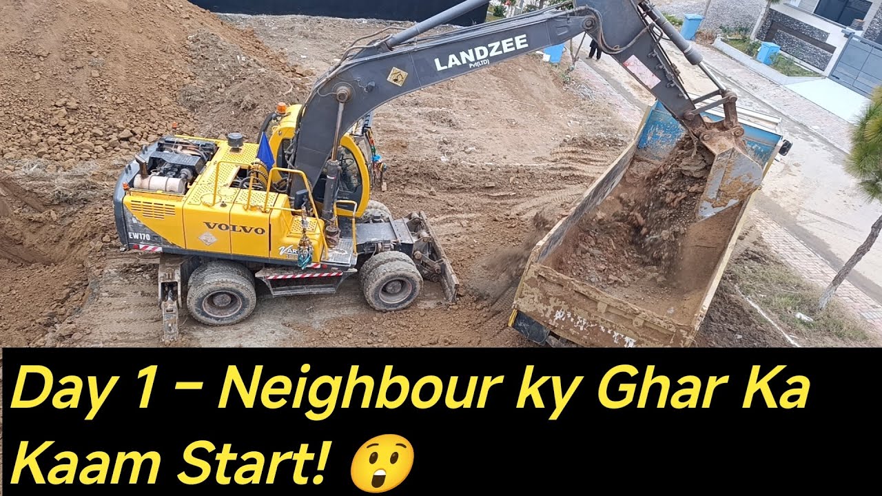 House Construction Journey Begins – Excavation in Progress 😲 @gharconstructionpk 