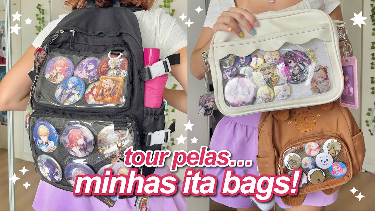 Tour pela minhas minhas Ita Bags: Genshin Impact, VTubers e mais!
