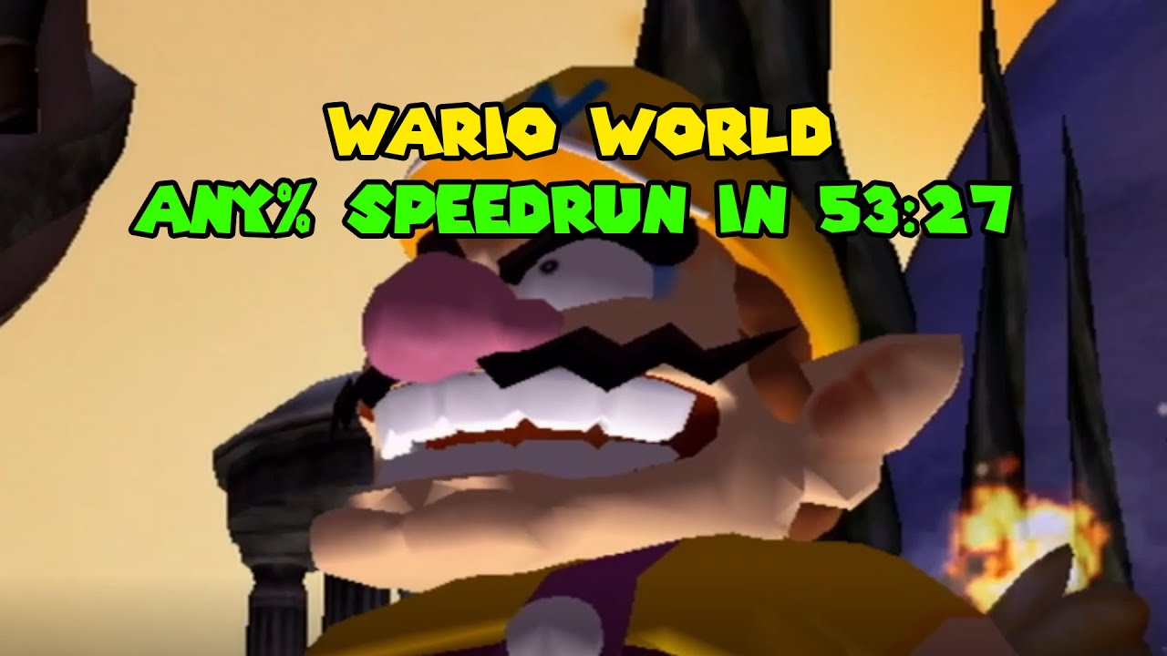Wario World Any% Speedrun in 53:27
