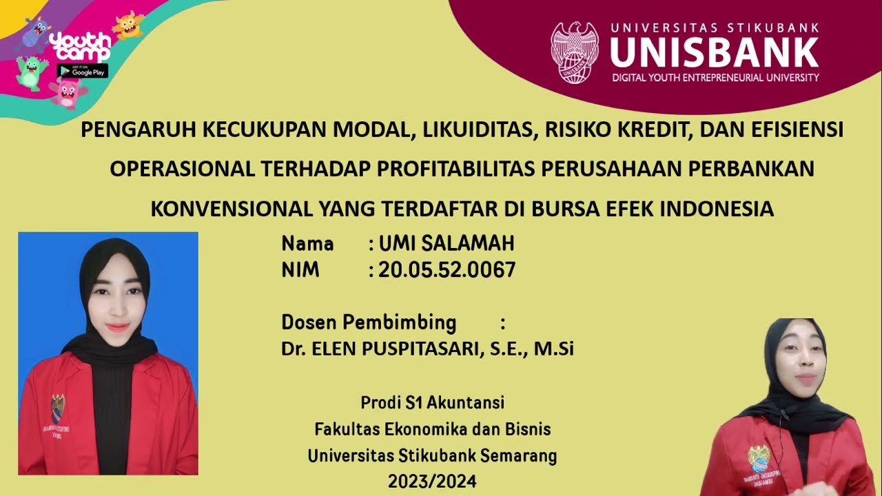 PENGARUH KECUKUPAN MODAL, LIKUIDITAS,RISIKO KREDIT, DAN EFISIENSI OPERASIONAL TERHADAP PROFITAB...