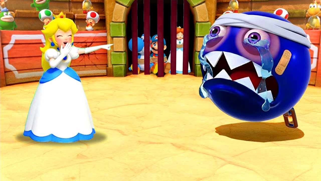 Super Mario Party All Madness Minigames - Peach Vs Daisy Vs Yoshi Vs Mario (Master CPU)