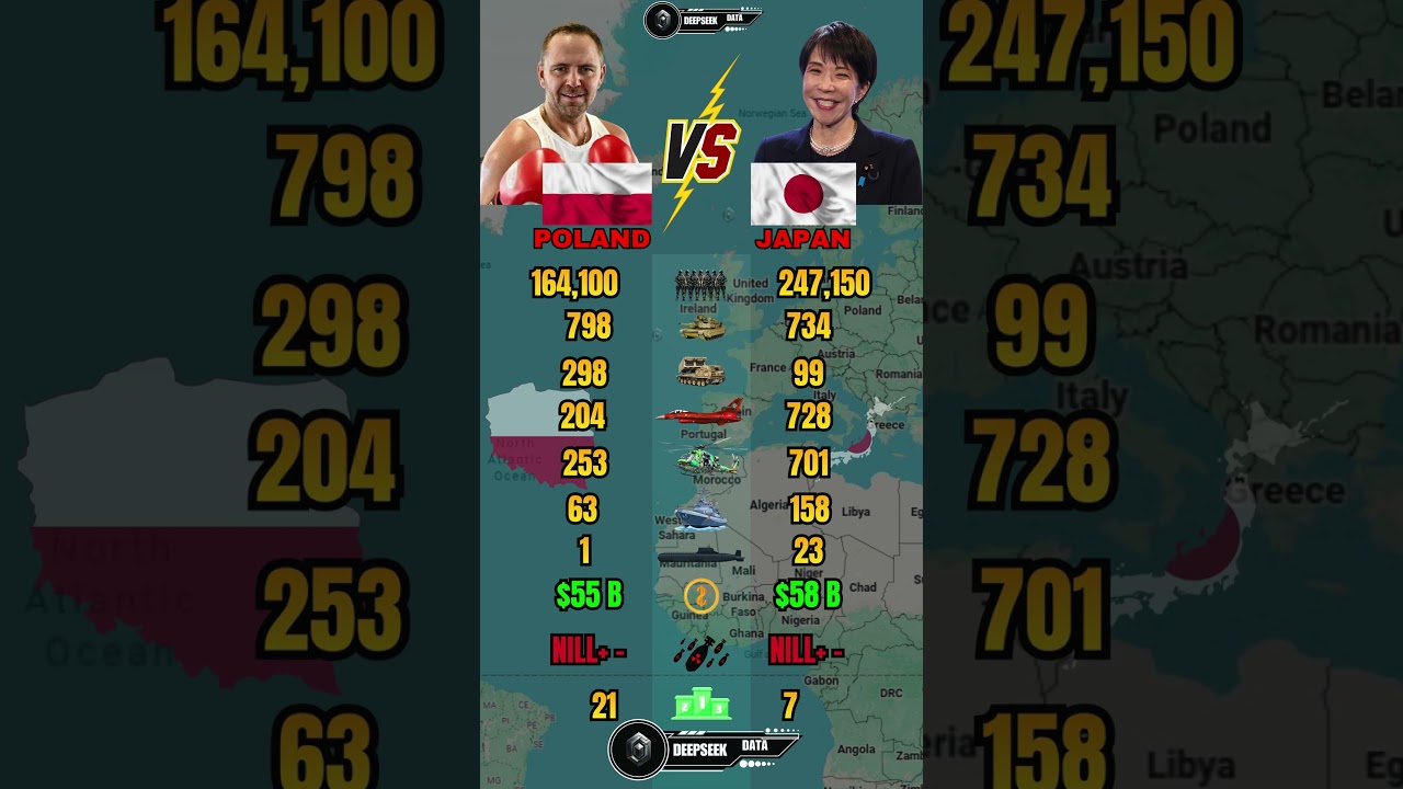 Poland vs Japan Military Power Comparison 2026