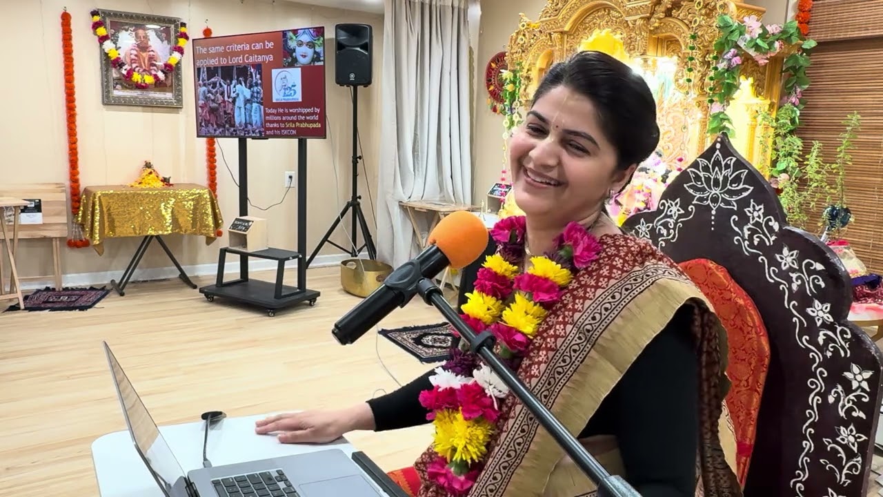 Who is Lord Caitanya? Sunday Lecture by Manasi Ganga DD - ISKCON Somerset NJ