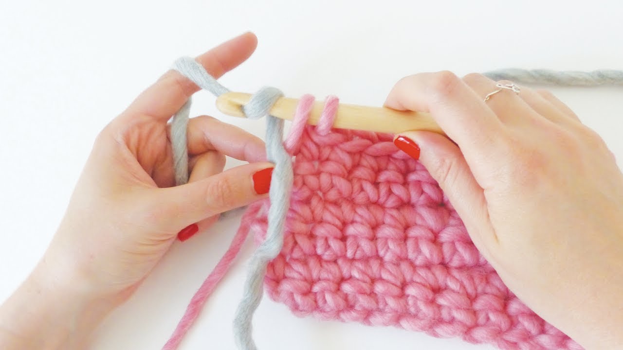 #Crochet : Changer de couleur / de pelote