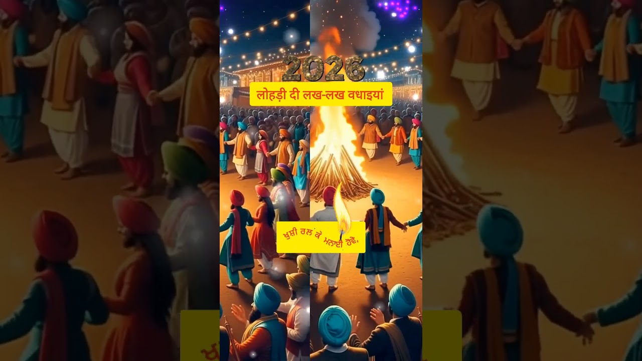 lohri 2026 di sb nu lakh lakh vadayi hove ji #lohri