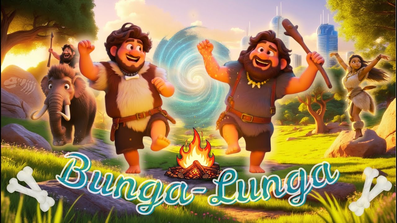 Bunga-Lunga 🦴 Lustiges Steinzeit Lied für Kinder – Tanz & Bewegungslied | Singenbogen