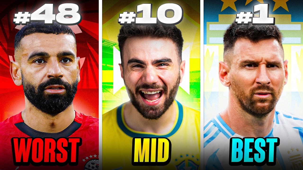 RANKING EVERY WORLD CUP COUNTRY FROM WORST TO BEST!