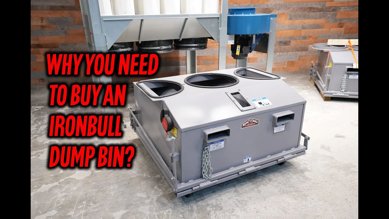 NEW MACHINERY SPOTLIGHT IronBull Sawdust Dust Hoppers (Dump Bins) for ALL Dust Collectors