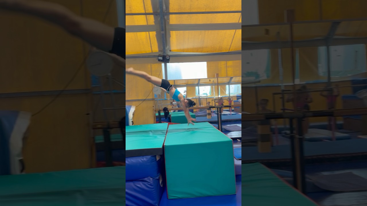 Ari 🩵 #ginnastica #ginnasticaartistica #gymnastics #vault #volteggio #salti #sport #sportpertutti