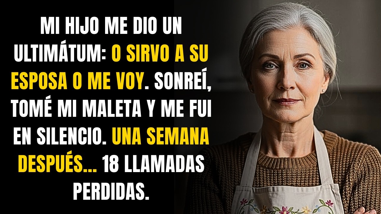 Mi Hijo Me Dio Un Ultimátum: O Sirvo A Su Esposa O Me Voy. Sonreí, Tomé Mi Maleta Y Me Fui.