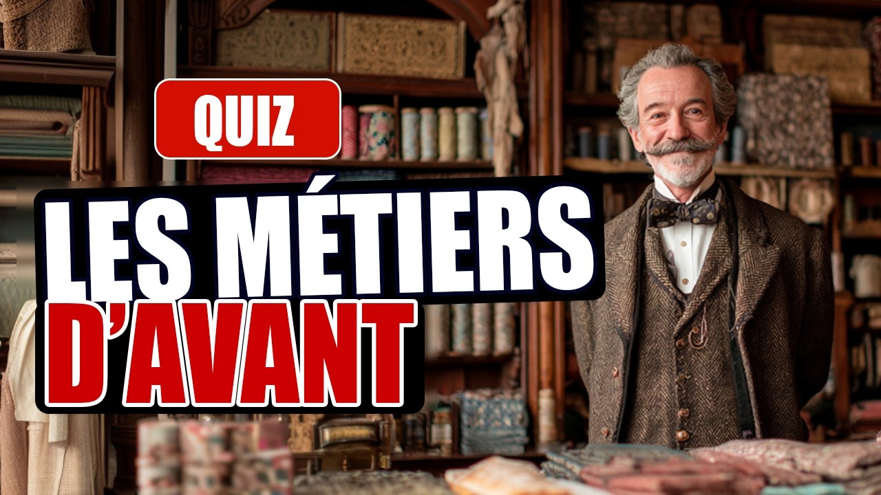 Connais-tu ces 15 METIERS d'AVANT ? 🤔 Si tu fais un sans faute tu as 250 ans ! ( c'est sûr ! )