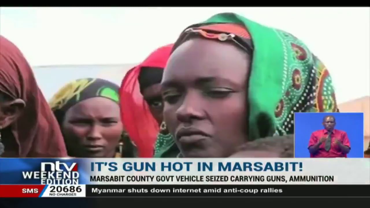 Marsabit county govt vehicle seized carrying guns, ammunition