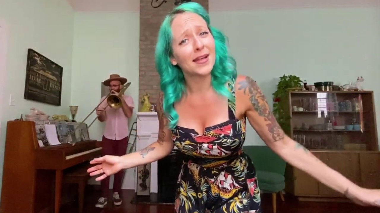 Quarantunes from New Orleans! Shiny Stockings cover by Mia Goldsmith and Charlie Halloran