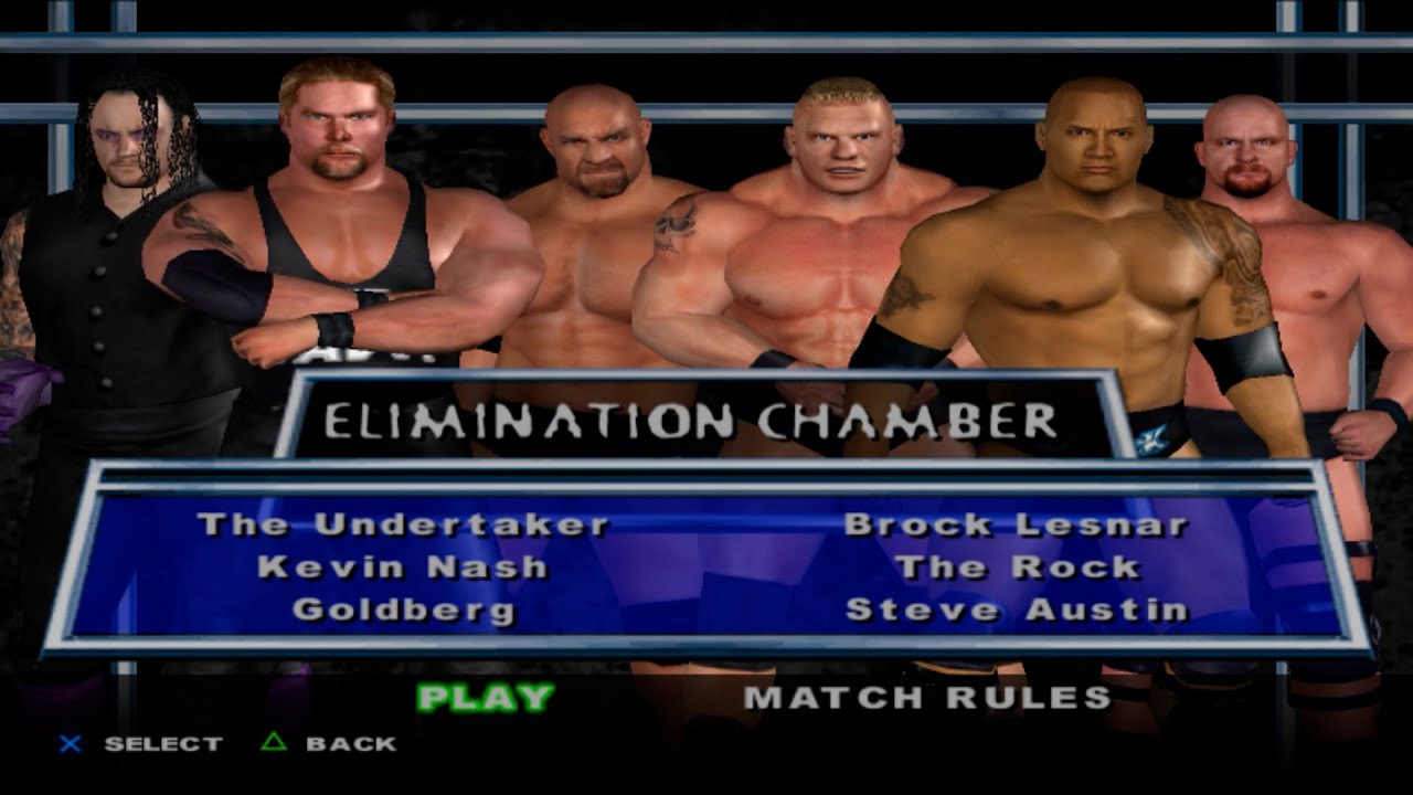 WWE SmackDown! HCTP - TheUndertaker,KevinNash,Goldberg,BrockLesnar,TheRock,SteveAustin