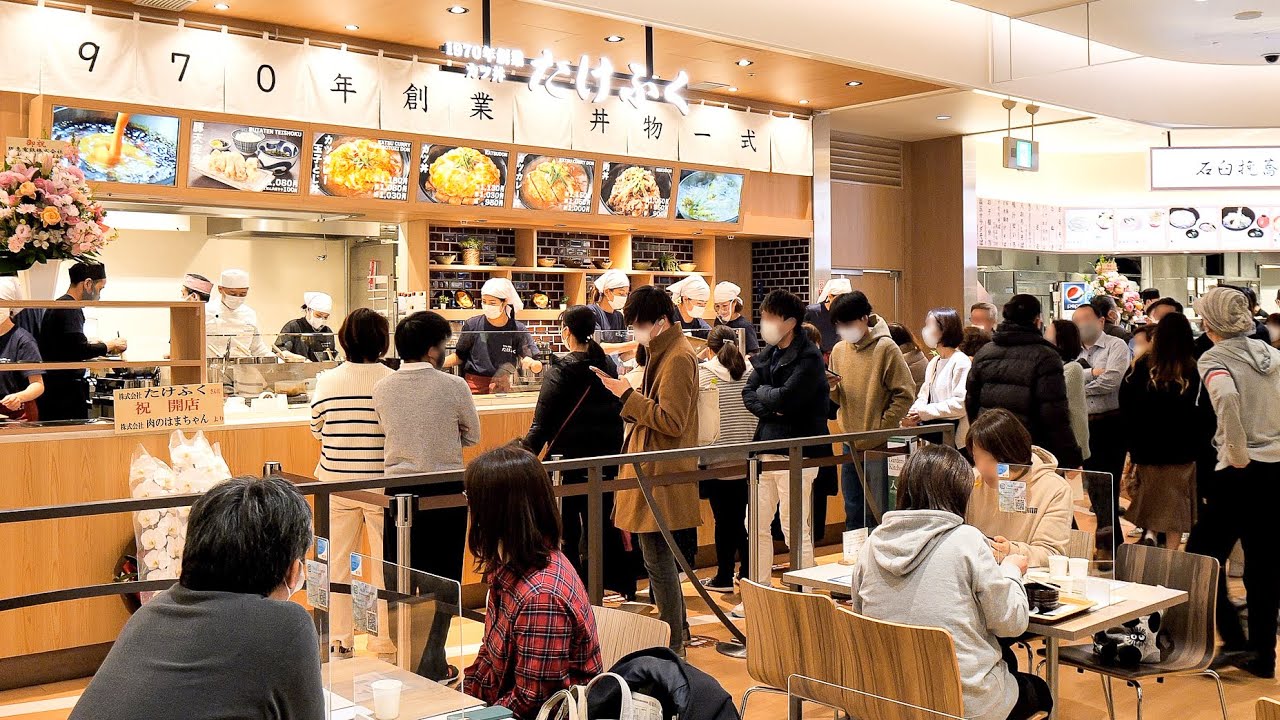 【西宮市 西宮ガーデンズ内】何これ？！フードコートに信じられない行列を作る超絶人気のWカツ丼丨Japan's Tastiest Rice Bowl : KATSUDON
