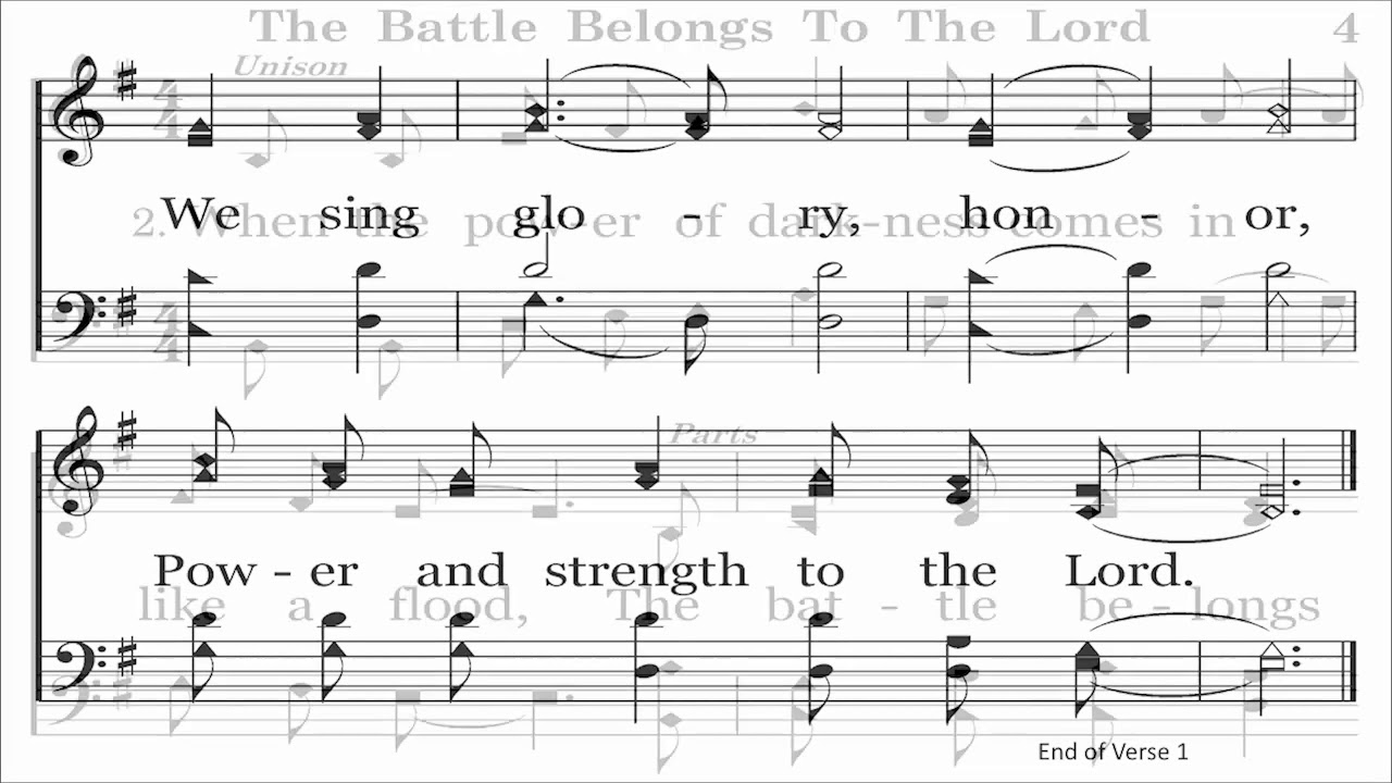 THE BATTLE BELONGS TO THE LORD