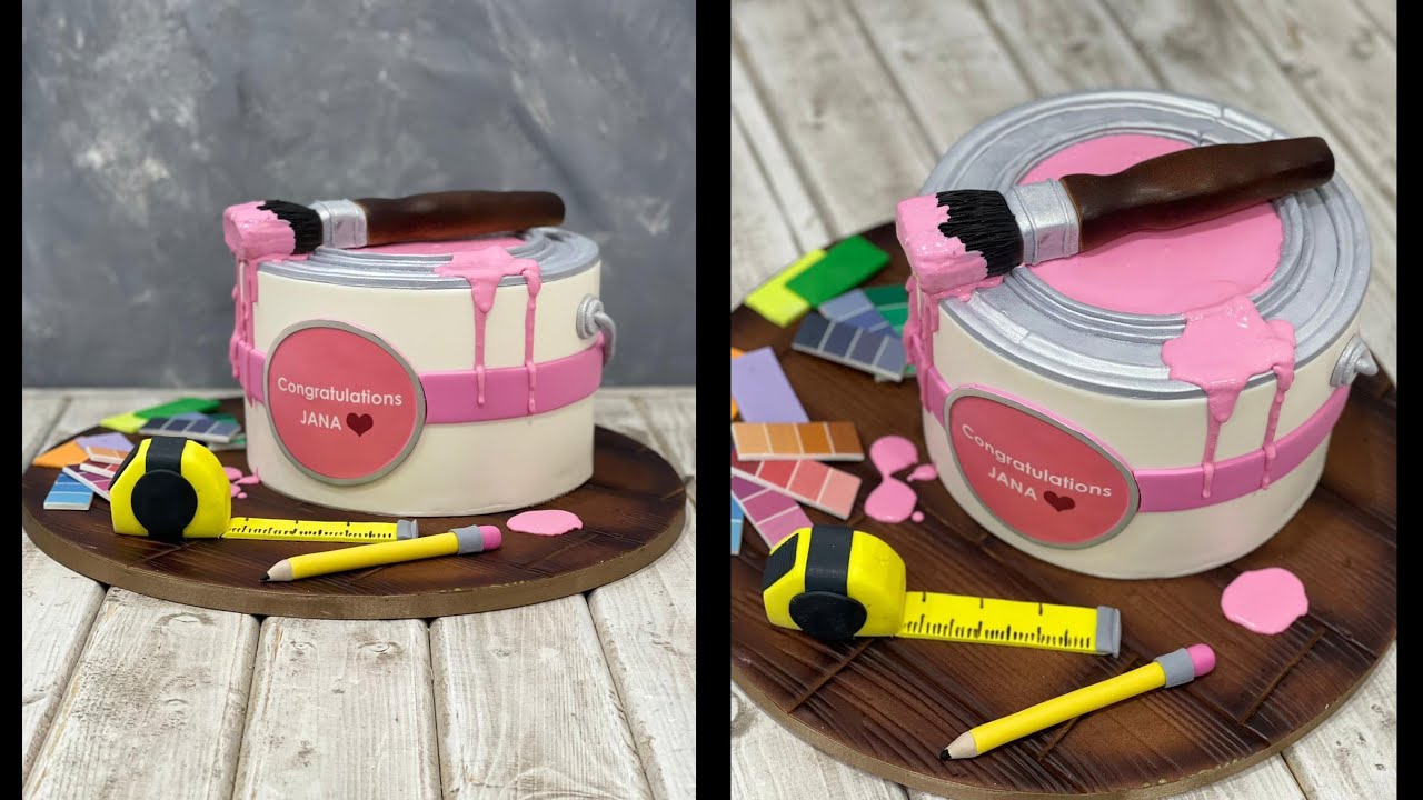 Paint Bucket Cake