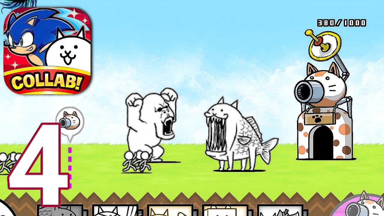 The Battle Cats — Прохождение игры, часть 4 — Рыба-кот (ANDROID/IOS)
